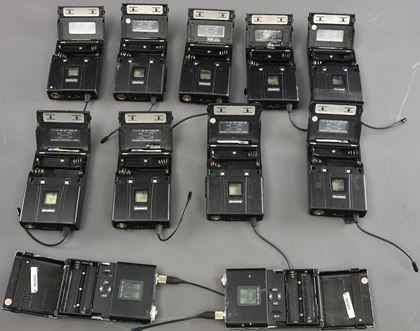 Shure-UR4D, 2x U4D-MA, 11x UR1 (Genesis)